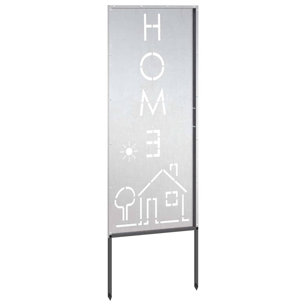 Trädgårds integritetsskärm Silver 50 x 140 cm Rostfritt stål