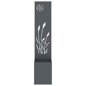 Trädgårds integritetsskärm Antracit 32 x 140 cm Kallvalsat stål