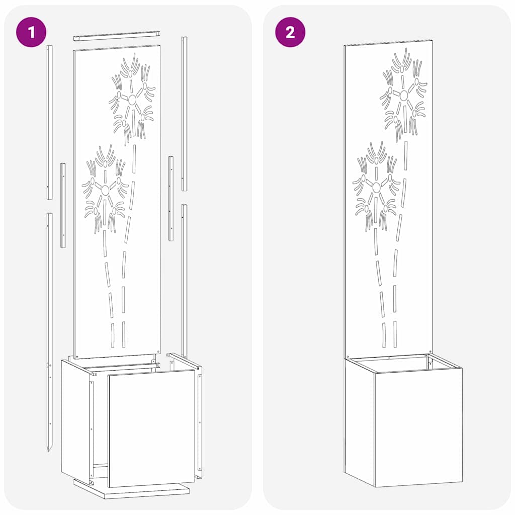 Trädgårds integritetsskärm Silver 32 x 140 cm Galvaniserat stål