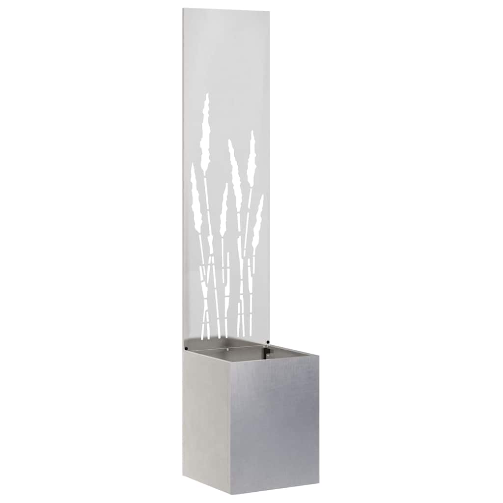 Trädgårds integritetsskärm Fiskfjäll Silver 32 x 32 x 150 cm