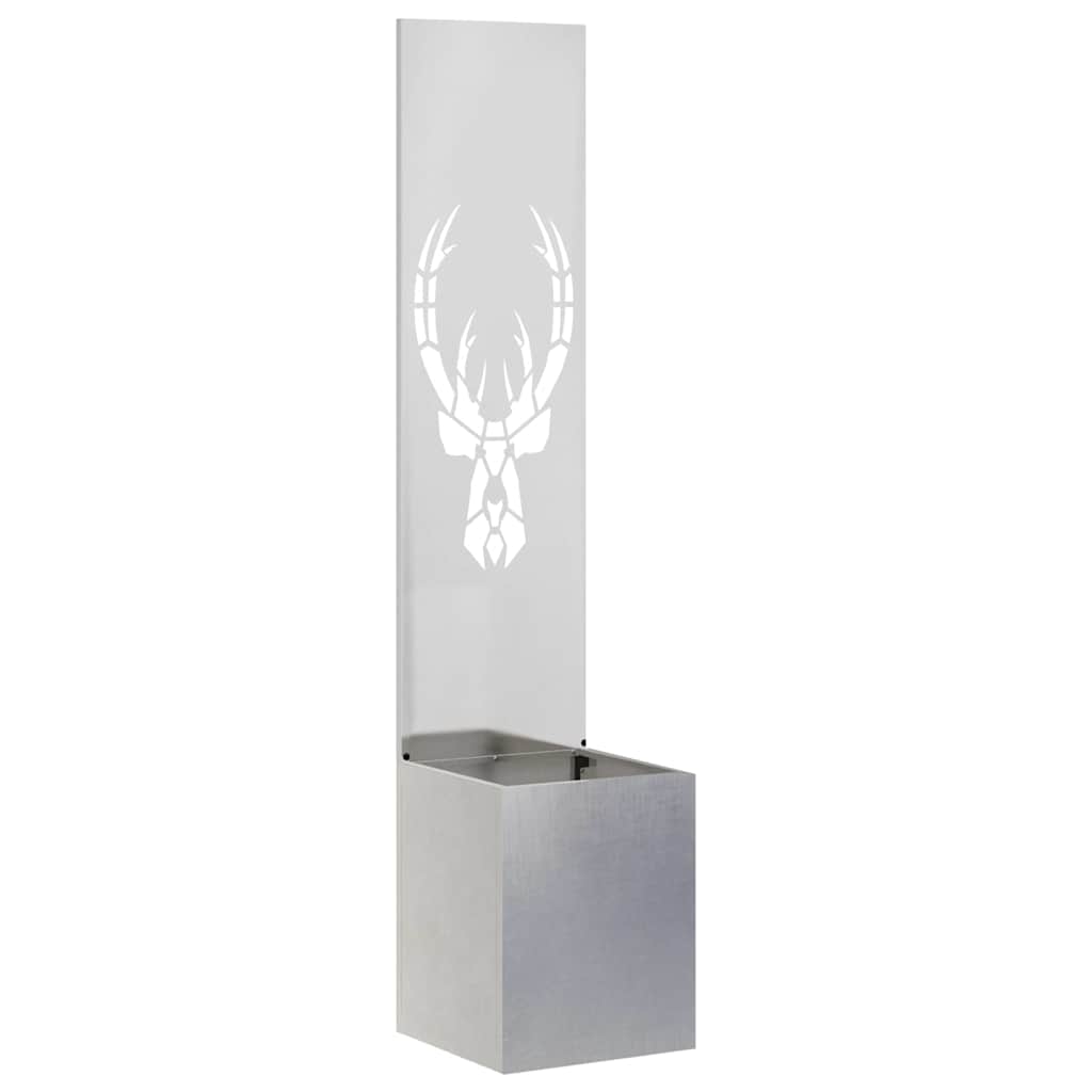 Trädgårds integritetsskärm Djurtryck Silver 32 x 32 x 150 cm