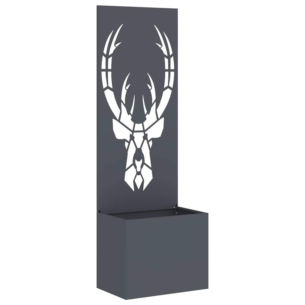 Trädgårds integritetsskärm Antracit 50 x 140 cm Kallvalsat stål