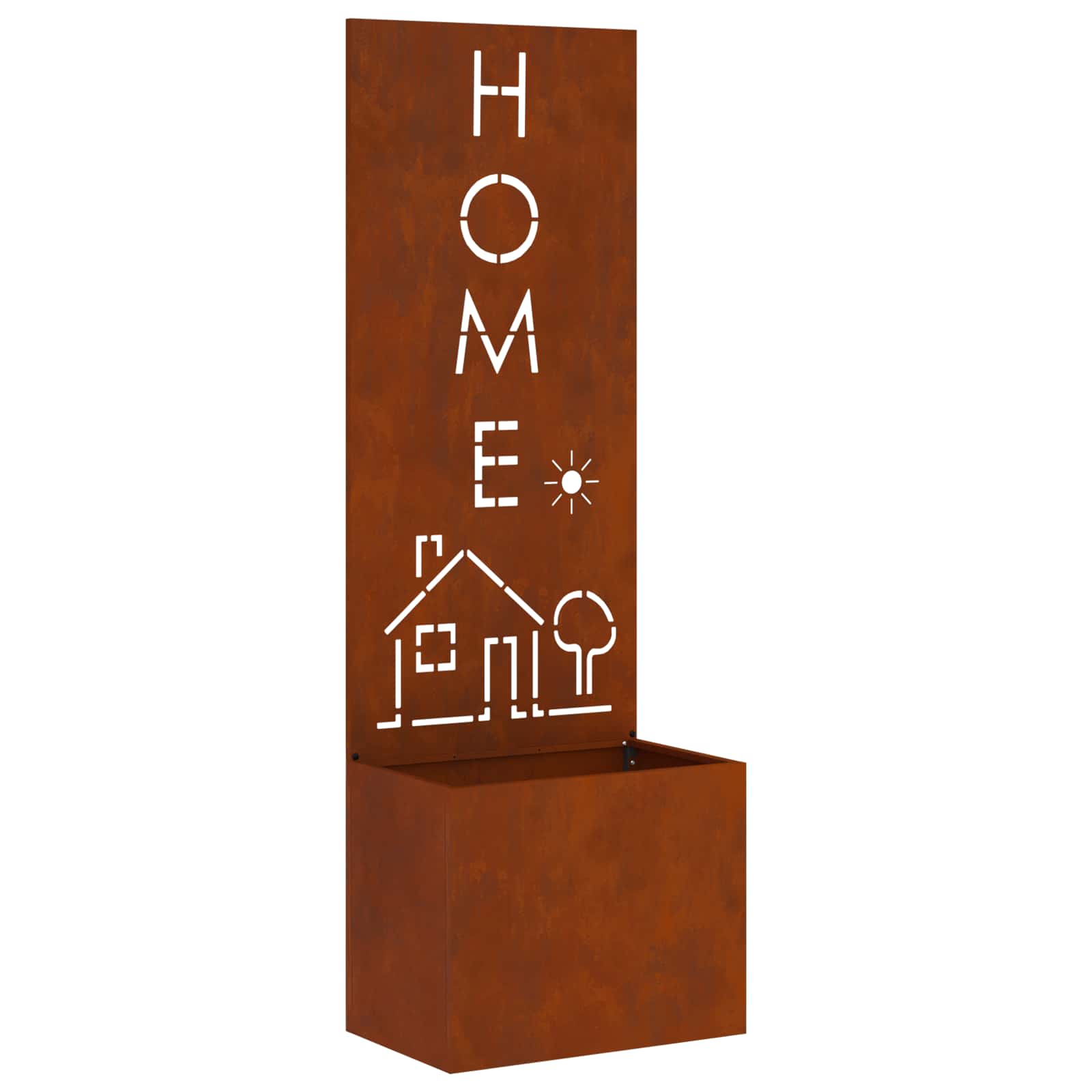 Trädgårds integritetsskärm Rostig 50 x 140 cm cortenstål