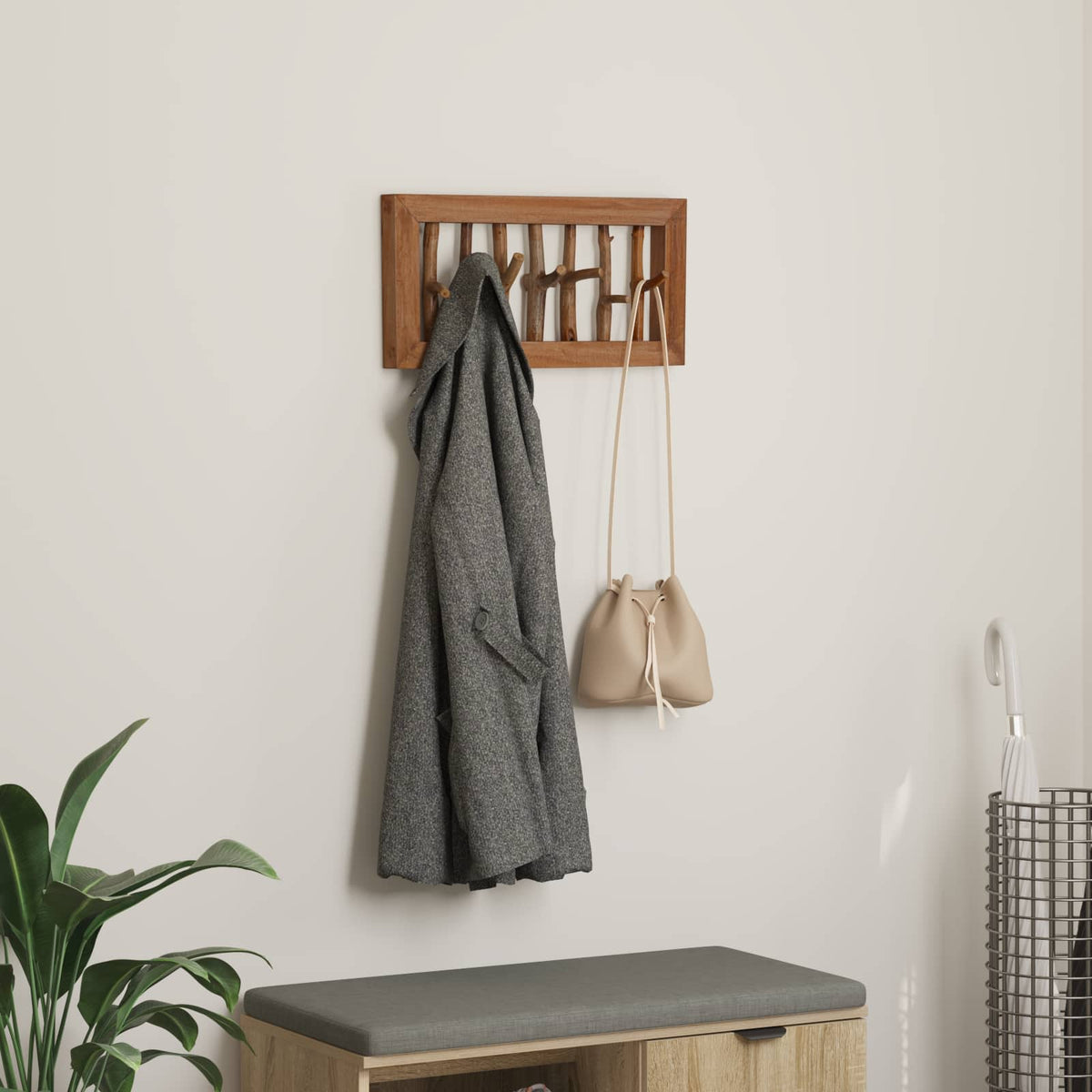 Kappa Krok Naturfärg 50 x 10 x 25 cm Massivt mahognyträ