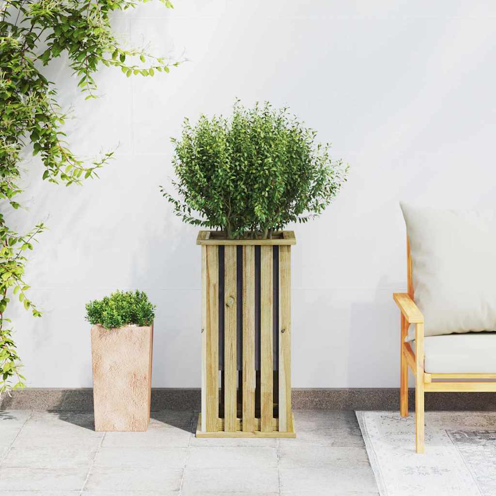 Plantlådor Brun 33 x 33 x 65 cm Impregnerat furuträ