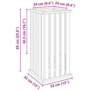 Plantlådor Brun 33 x 33 x 65 cm Impregnerat furuträ