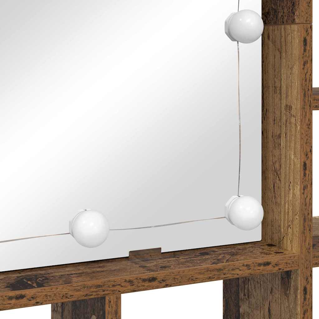 Spegelskåp Gammalt trä 91 x 15 x 76,5 cm Konstruerat trä