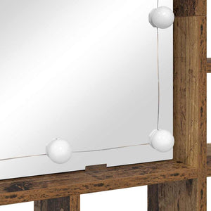 Spegelskåp Gammalt trä 91 x 15 x 76,5 cm Konstruerat trä