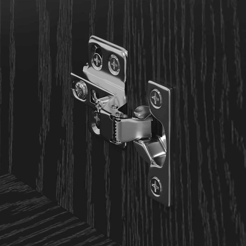 TV-skåp Svart Ek 100 x 40 x 45 cm Konstruerat trä