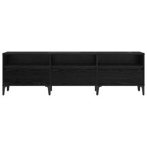 TV-skåp Svart Ek 150 x 30 x 45 cm Konstruerat trä och järn