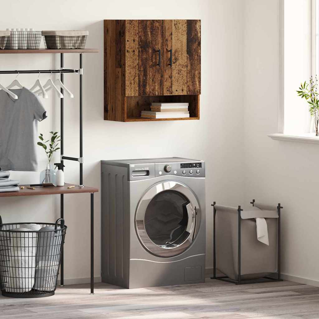 Väggmonterat skåp Gammalt trä 60 x 31 x 70 cm Konstruerat trä