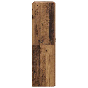 Kontorsskåp med hylla Svart Ek 60 x 32 x 115 cm Konstruerat trä