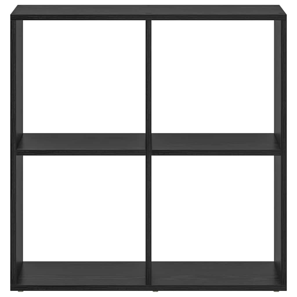 Bokskåp Svart Ek 69,5 x 29 x 69,5 cm Konstruerat trä