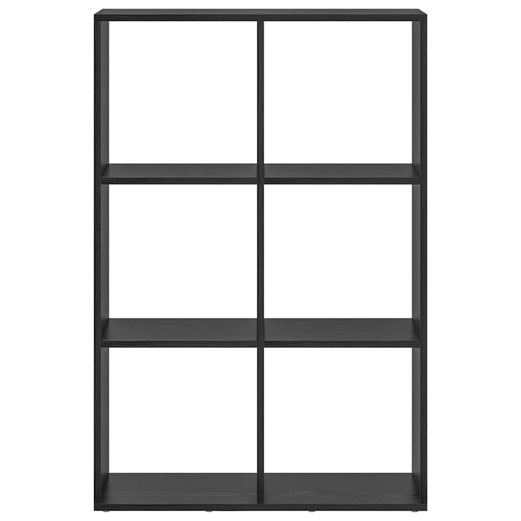 Bokskåp Svart Ek 69,5 x 29 x 103,5 cm Konstruerat trä