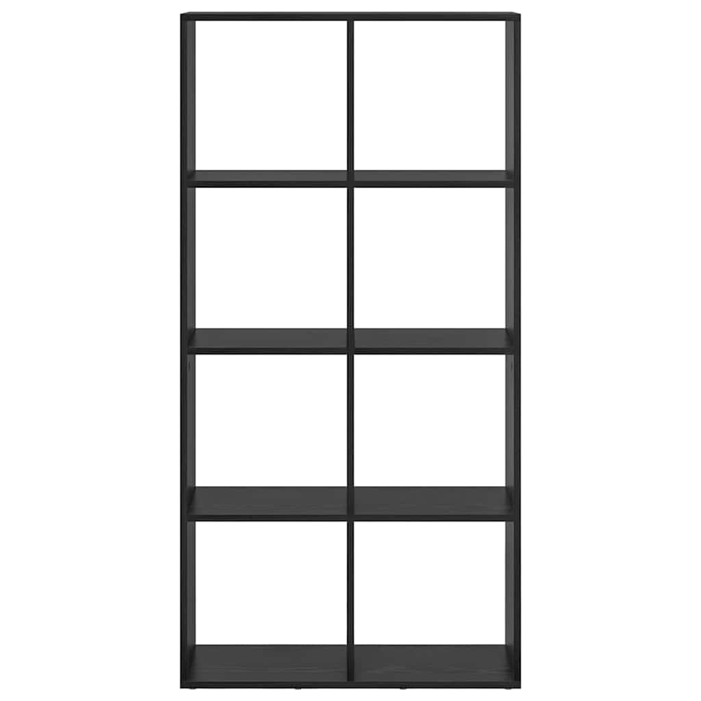 Bokskåp Svart Ek 69,5 x 29 x 137,5 cm Konstruerat trä