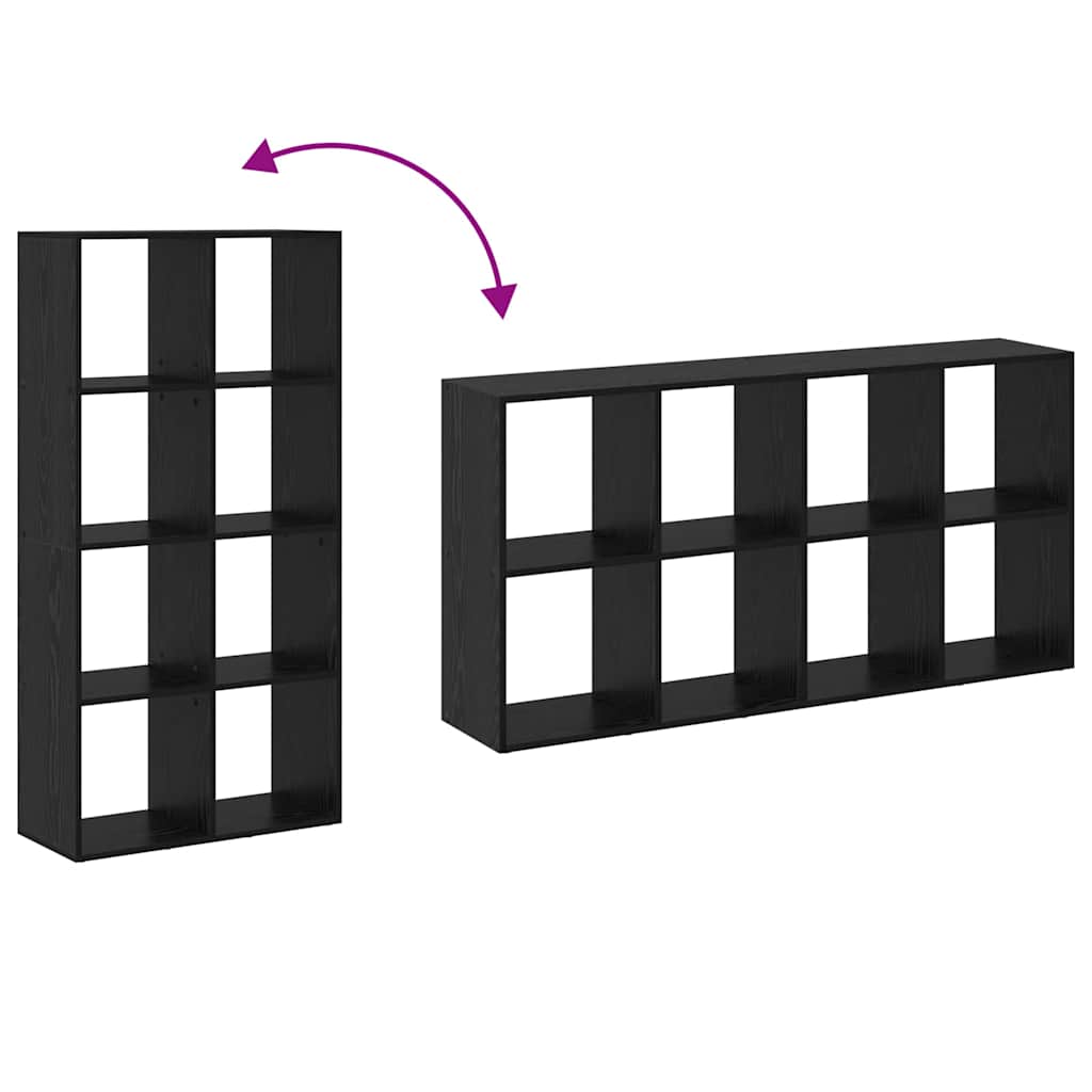 Bokskåp Svart Ek 69,5 x 29 x 137,5 cm Konstruerat trä