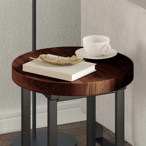 Bordsskiva Ljusbrun Ø 40 x 4 cm Massivt Ekträ