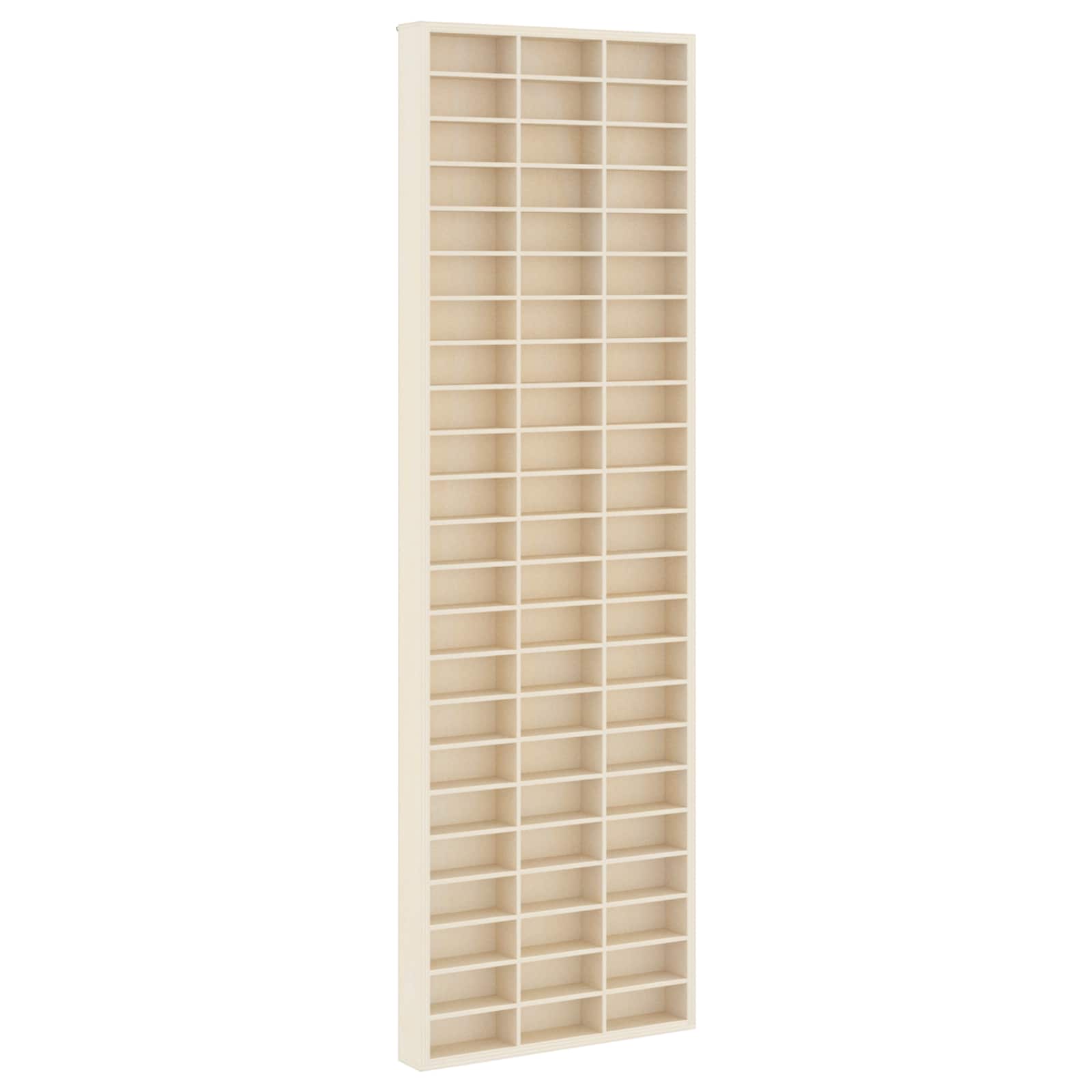 Väggdisplay med hylla Beige 30 x 4,5 x 96 cm Konstruerat trä