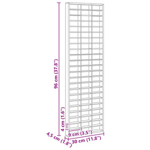 Väggdisplay med hylla Beige 30 x 4,5 x 96 cm Konstruerat trä