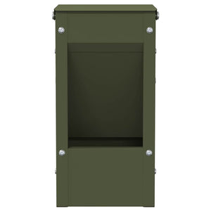 Kaninsmatare Olivgrön 12,5 x 12,5 x 25 cm Kallvalsat Stål