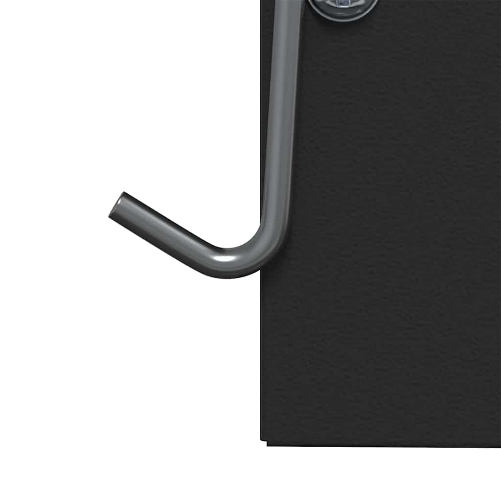 Kaninsmatare Svart 20 x 12,5 x 25 cm Kallvalsat Stål