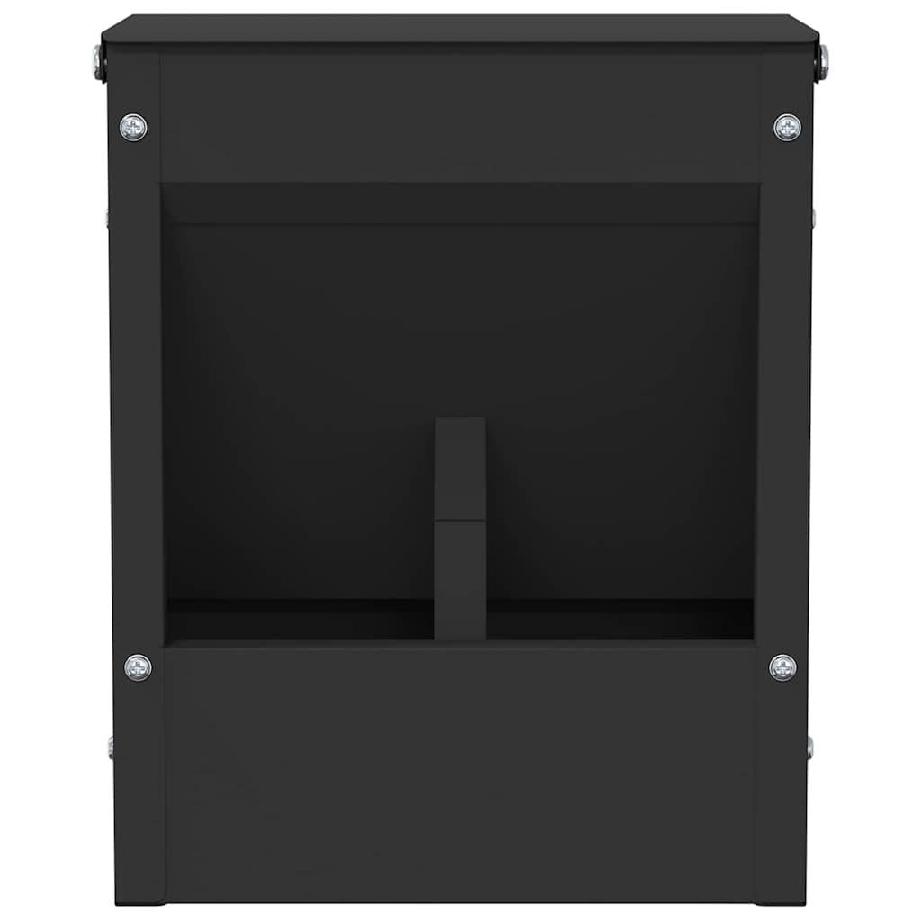 Kaninsmatare Svart 20 x 12,5 x 25 cm Kallvalsat Stål