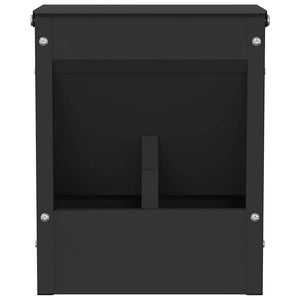 Kaninsmatare Svart 20 x 12,5 x 25 cm Kallvalsat Stål