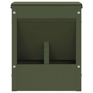 Kaninsmatare Olivgrön 20 x 12,5 x 25 cm Kallvalsat Stål