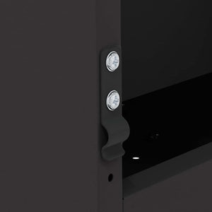 Kaninsmatare Svart 64.5 x 25.5 x 45.5 cm Kallvalsat Stål