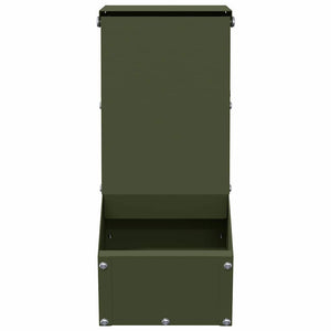 Kaninsmatare Olivgrön 12,5 x 26 x 28,5 cm Kallvalsat Stål