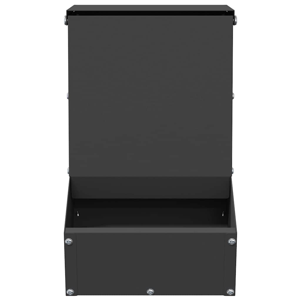 Kaninsmatare Svart 17,5 x 26 x 28,5 cm Kallvalsat Stål