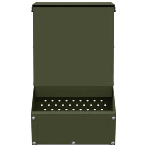 Kaninsmatare Olivgrön 17,5 x 26 x 28,5 cm Kallvalsat Stål