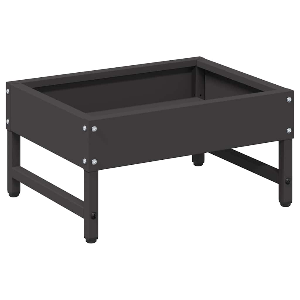 Fågelmatare Svart 80 x 28 x 13.5 cm Kallvalsat Stål