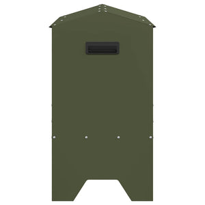 Fodertrog för boskap Olivgrön 79 x 35 x 62 cm Kallvalsat Stål