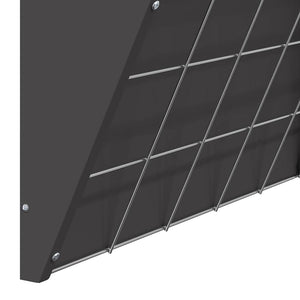 Hängande Höutfodrare Svart 61 x 33 x 66 cm Kallvalsat Stål