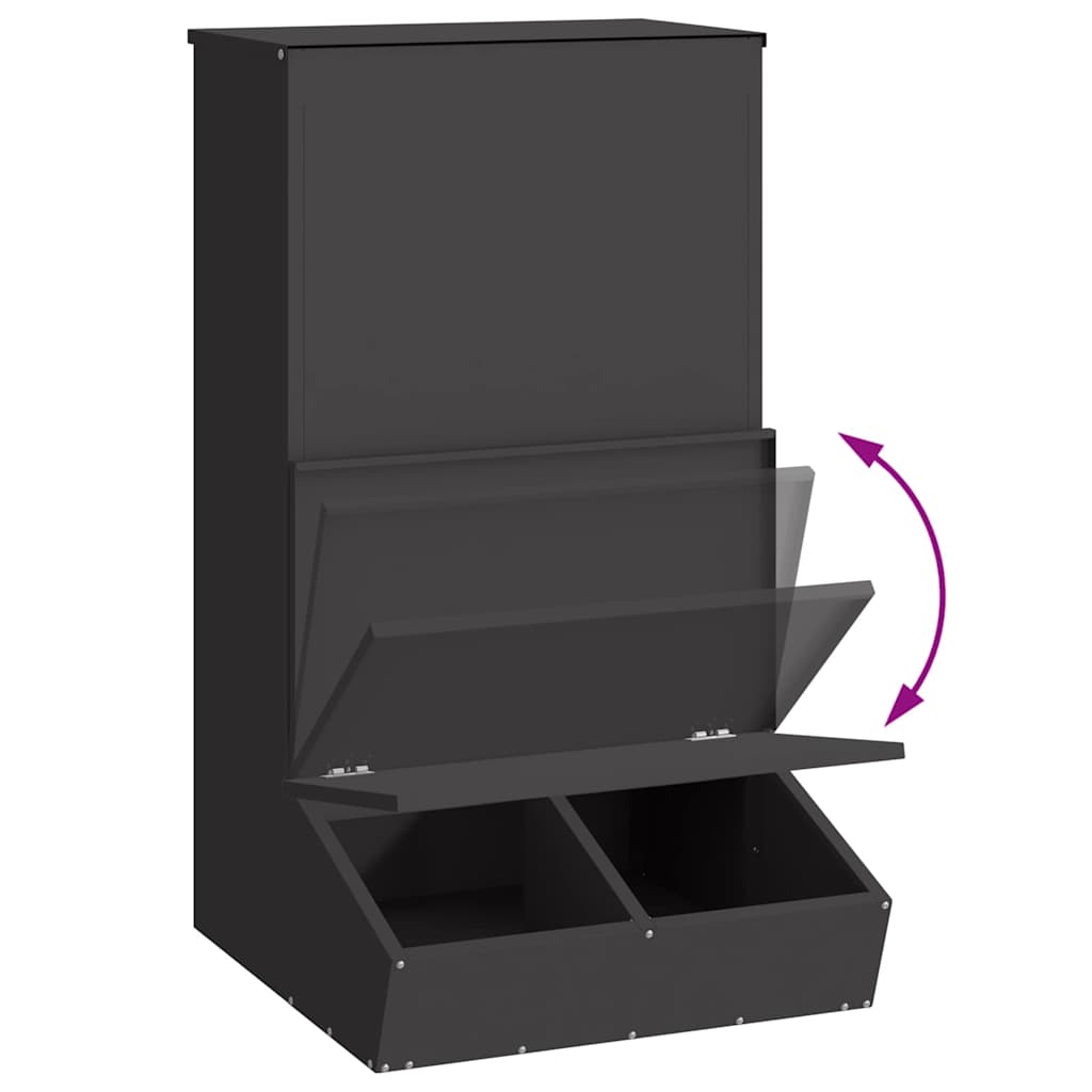 Gris Matare Svart 55 x 51 x 91,5 cm Kallvalsat Stål