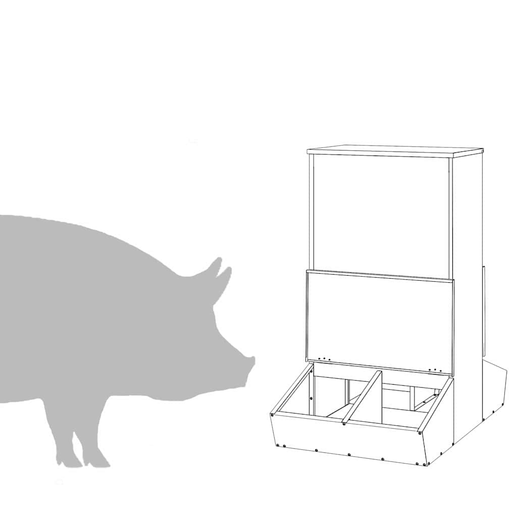 Gris Matare Svart 82 x 51 x 91,5 cm Kallvalsat Stål