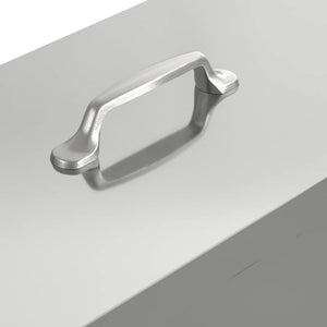 Hönsfodertråg Silver 41,5 x 20,5 x 33 cm Galvaniserat Stål