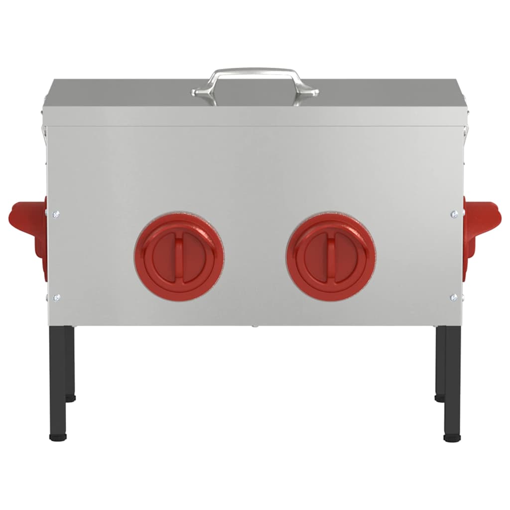 Hönsfodertråg Silver 41,5 x 20,5 x 33 cm Galvaniserat Stål