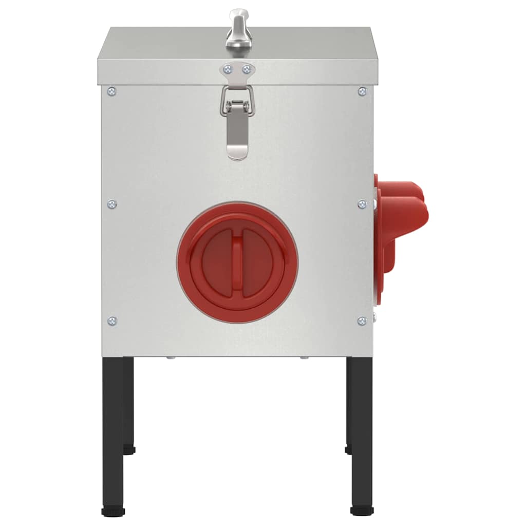 Hönsfodertråg Silver 41,5 x 20,5 x 33 cm Galvaniserat Stål