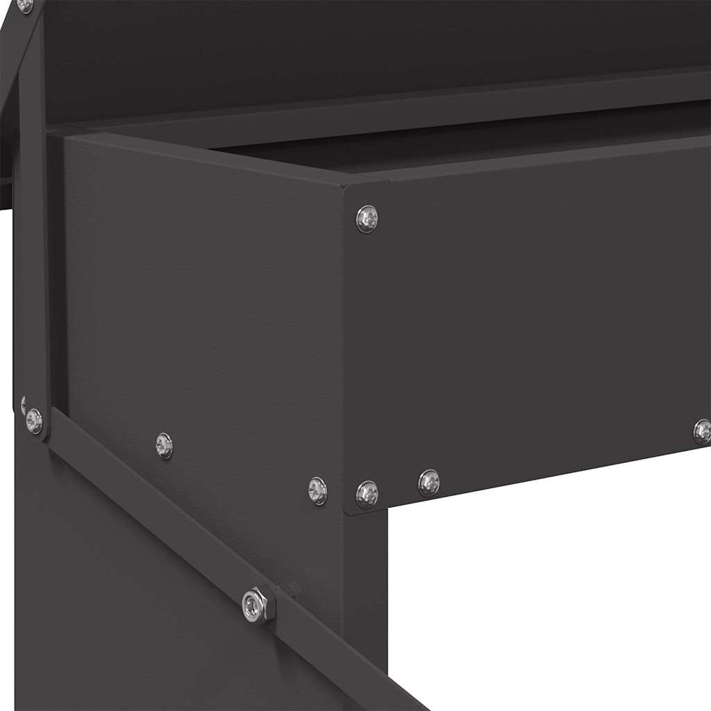 Kyckling Trampmatare Svart 48,5 x 39,5 x 19 cm Kallvalsat Stål