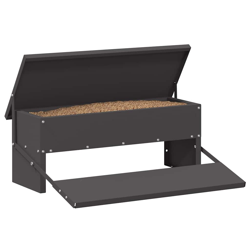 Kyckling Trampmatare Svart 48,5 x 39,5 x 19 cm Kallvalsat Stål