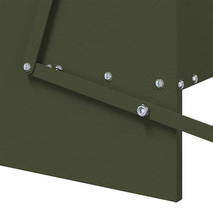 Kyckling Trampmatare Olivgrön 75 x 53 x 20,5 cm Kallvalsat Stål