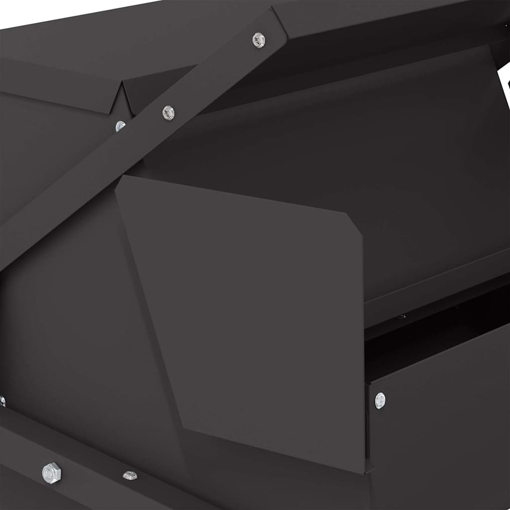 Kyckling Trampmatare Svart 50 x 40 x 29 cm Kallvalsat Stål