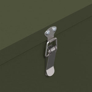 Hönsfodertråg 2 pcs Olivgrön 60,5 x 29 x 51 cm Kallvalsat Stål