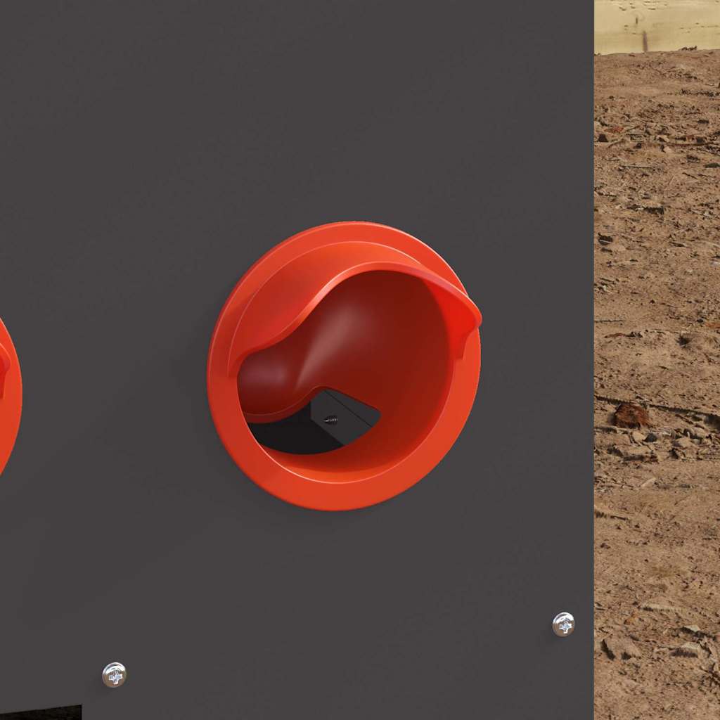 Hönsfodertråg 2 pcs Svart 60,5 x 29 x 51 cm Kallvalsat Stål