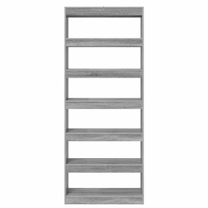 Bokskåp med hylla Grå Sonoma 80 x 30 x 198 cm Konstruerat trä