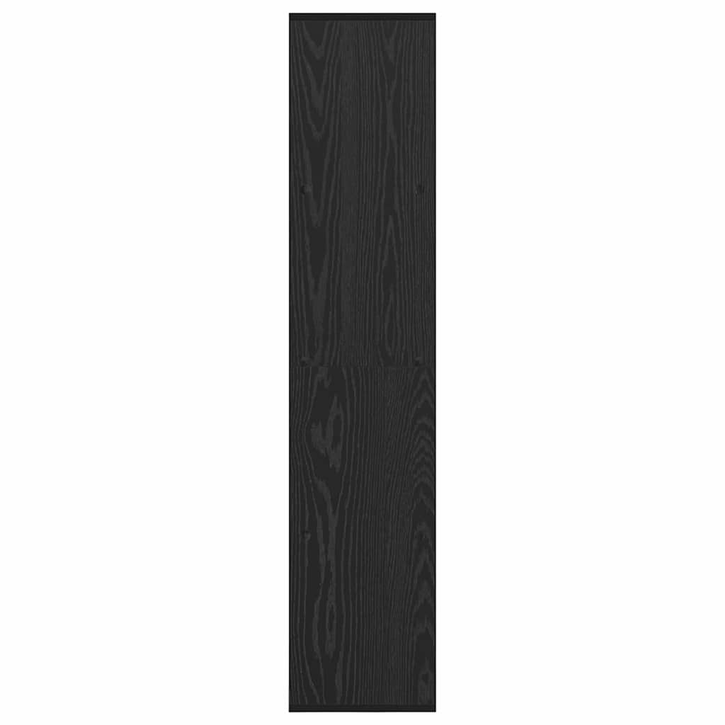 Bokskåp Svart Ek 137,5 x 29 x 137,5 cm Konstruerat trä