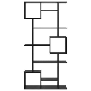 Bokskåp Svart Ek 92 x 29 x 188 cm Konstruerat trä