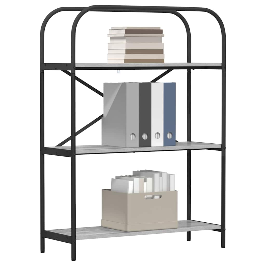 Hyllsystem Grå Sonoma 80 x 30 x 109 cm Konstruerat trä
